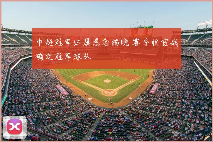中超冠军归属悬念揭晓 赛季收官战确定冠军球队